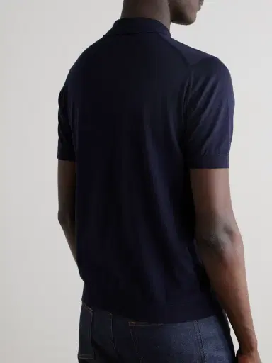 John Smedley Adrian Slim-Fit Sea Island Cotton Polo Shirt - Men | Thumbnail 4 John Smedley Adrian Slim-Fit Sea Island Cotton Polo Shirt - Men | Thumbnail 4