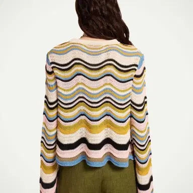 La DoubleJ Chevron Crop Sweater | Thumbnail 2 La DoubleJ Chevron Crop Sweater | Thumbnail 2