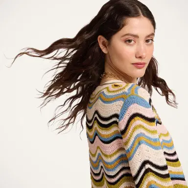 La DoubleJ Chevron Crop Sweater | Thumbnail 4 La DoubleJ Chevron Crop Sweater | Thumbnail 4