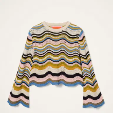 La DoubleJ Chevron Crop Sweater | Thumbnail 5 La DoubleJ Chevron Crop Sweater | Thumbnail 5