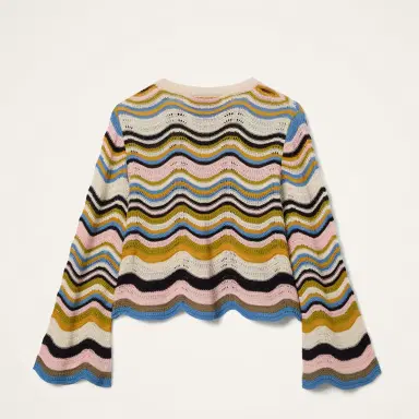 La DoubleJ Chevron Crop Sweater | Thumbnail 6 La DoubleJ Chevron Crop Sweater | Thumbnail 6