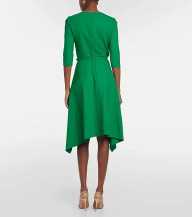 Oscar de la Renta Wool-blend midi dress | Thumbnail 3 Oscar de la Renta Wool-blend midi dress | Thumbnail 3
