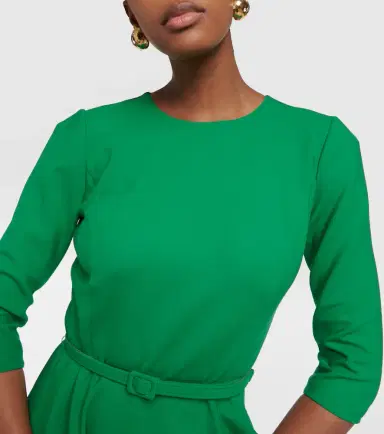 Oscar de la Renta Wool-blend midi dress | Thumbnail 4 Oscar de la Renta Wool-blend midi dress | Thumbnail 4