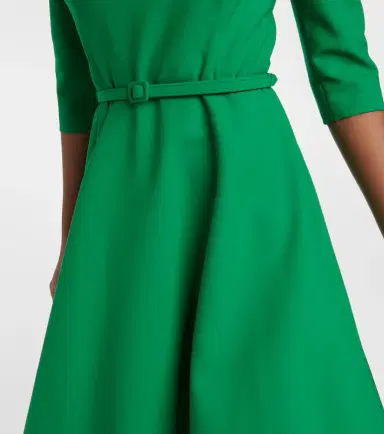 Oscar de la Renta Wool-blend midi dress | Thumbnail 6 Oscar de la Renta Wool-blend midi dress | Thumbnail 6