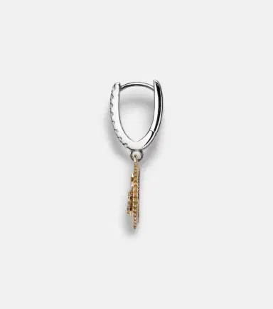 Foundrae Dream Mini 18kt yellow and white gold single earring with diamonds | Thumbnail 2 Foundrae Dream Mini 18kt yellow and white gold single earring with diamonds | Thumbnail 2