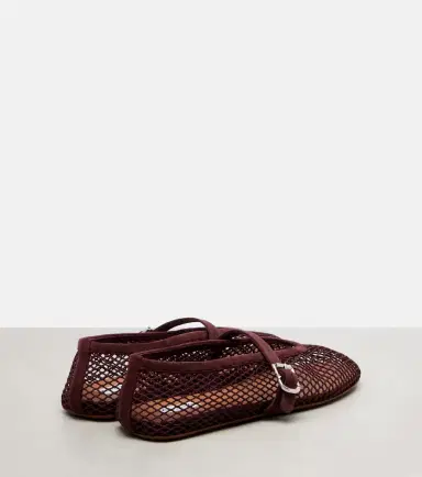 Alaïa Alaïa Ballerine fishnet Mary Jane flats | Thumbnail 2 Alaïa Alaïa Ballerine fishnet Mary Jane flats | Thumbnail 2