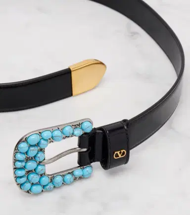 Valentino Garavani VLogo embellished leather belt | Thumbnail 2 Valentino Garavani VLogo embellished leather belt | Thumbnail 2