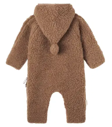 Binibamba Baby hooded wool teddy onesie | Thumbnail 3 Binibamba Baby hooded wool teddy onesie | Thumbnail 3