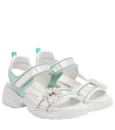 Roger Vivier Viv' Run embellished sandals | Thumbnail 1 Roger Vivier Viv' Run embellished sandals | Thumbnail 1