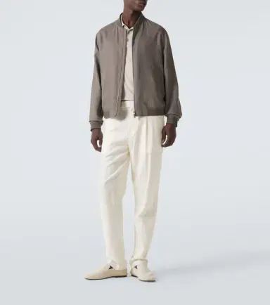 Zegna Linen bomber jacket | Thumbnail 7 Zegna Linen bomber jacket | Thumbnail 7