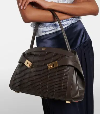 Ferragamo Hug Medium woven leather shoulder bag | Thumbnail 5 Ferragamo Hug Medium woven leather shoulder bag | Thumbnail 5