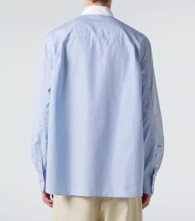 Bottega Veneta Pinstripe cotton poplin shirt | Thumbnail 4 Bottega Veneta Pinstripe cotton poplin shirt | Thumbnail 4