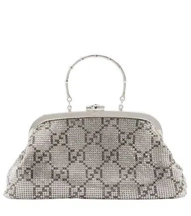 Gucci GG Medium crystal-embellished clutch | Thumbnail 1 Gucci GG Medium crystal-embellished clutch | Thumbnail 1