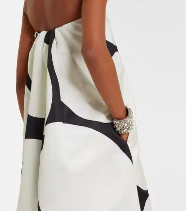 Dries Van Noten Polka dots satin gown | Thumbnail 4 Dries Van Noten Polka dots satin gown | Thumbnail 4