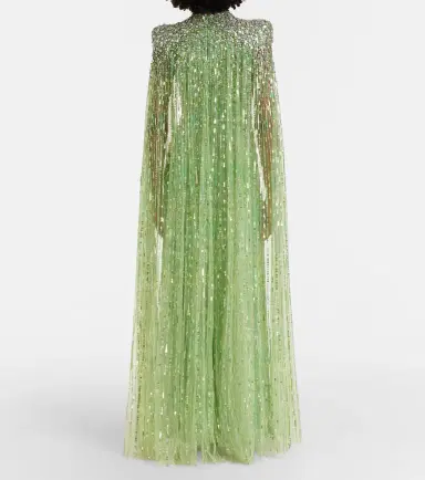Jenny Packham Opera embellished caped gown | Thumbnail 4 Jenny Packham Opera embellished caped gown | Thumbnail 4