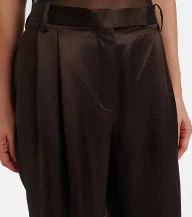 Tom Ford Pleated silk straight pants | Thumbnail 6 Tom Ford Pleated silk straight pants | Thumbnail 6