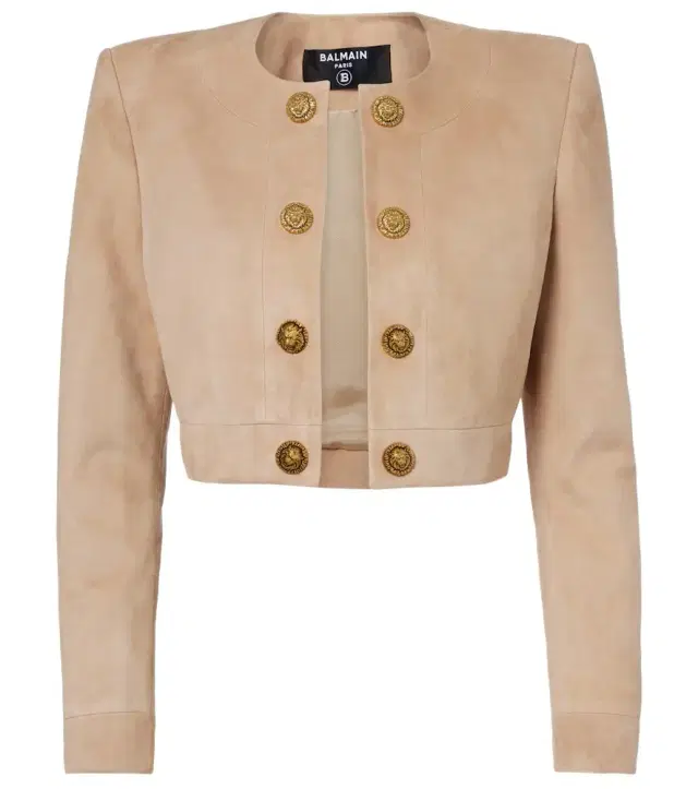 Suede cropped jacket Suede cropped jacket
