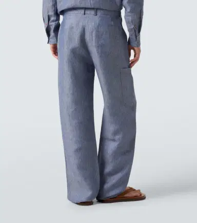 God’s True Cashmere Linen wide-leg jeans with carnelian | Thumbnail 2 God’s True Cashmere Linen wide-leg jeans with carnelian | Thumbnail 2