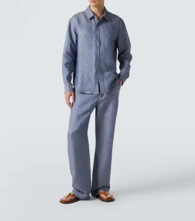 God’s True Cashmere Linen wide-leg jeans with carnelian | Thumbnail 5 God’s True Cashmere Linen wide-leg jeans with carnelian | Thumbnail 5