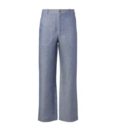 God’s True Cashmere Linen wide-leg jeans with carnelian | Thumbnail 1 God’s True Cashmere Linen wide-leg jeans with carnelian | Thumbnail 1