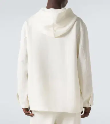God’s True Cashmere Hooded linen jacket with amethyst | Thumbnail 3 God’s True Cashmere Hooded linen jacket with amethyst | Thumbnail 3
