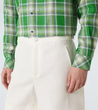 God's True Cashmere Linen shorts with moonstone | Thumbnail 3 God's True Cashmere Linen shorts with moonstone | Thumbnail 3