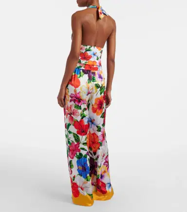 Dolce & Gabbana Floral silk-blend satin palazzo pants | Thumbnail 2 Dolce & Gabbana Floral silk-blend satin palazzo pants | Thumbnail 2