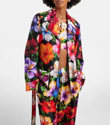 Dolce & Gabbana Belted floral silk shirt | Thumbnail 5 Dolce & Gabbana Belted floral silk shirt | Thumbnail 5