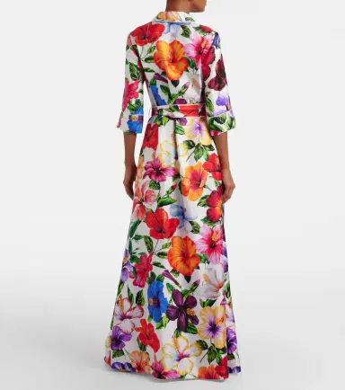 Dolce & Gabbana Floral belted silk satin maxi dress | Thumbnail 5 Dolce & Gabbana Floral belted silk satin maxi dress | Thumbnail 5