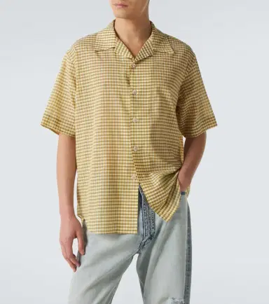 Auralee Gingham cotton shirt | Thumbnail 3 Auralee Gingham cotton shirt | Thumbnail 3