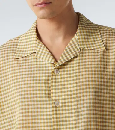 Auralee Gingham cotton shirt | Thumbnail 5 Auralee Gingham cotton shirt | Thumbnail 5
