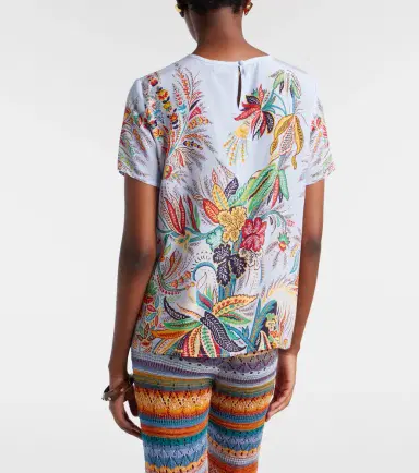 Etro Paisley silk crêpe de chine top | Thumbnail 2 Etro Paisley silk crêpe de chine top | Thumbnail 2