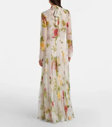 Oscar de la Renta Floral silk chiffon gown | Thumbnail 4 Oscar de la Renta Floral silk chiffon gown | Thumbnail 4
