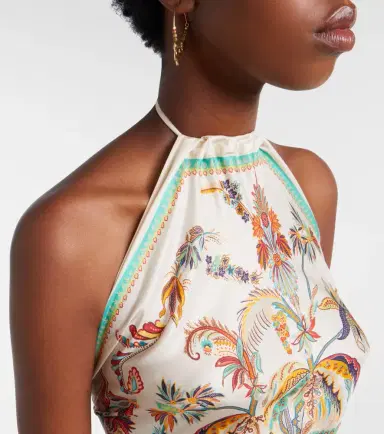 Etro Printed halterneck silk top | Thumbnail 5 Etro Printed halterneck silk top | Thumbnail 5