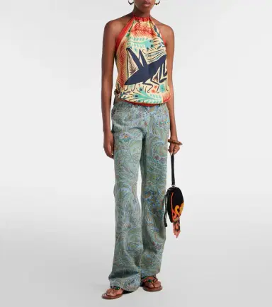 Etro Printed halterneck silk top | Thumbnail 5 Etro Printed halterneck silk top | Thumbnail 5