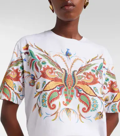 Etro Printed cotton jersey T-shirt | Thumbnail 2 Etro Printed cotton jersey T-shirt | Thumbnail 2