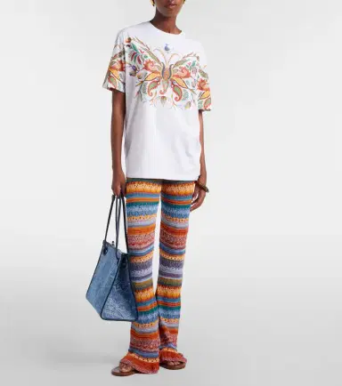 Etro Printed cotton jersey T-shirt | Thumbnail 3 Etro Printed cotton jersey T-shirt | Thumbnail 3