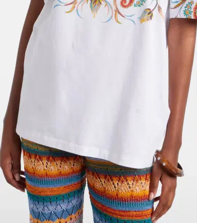Etro Printed cotton jersey T-shirt | Thumbnail 4 Etro Printed cotton jersey T-shirt | Thumbnail 4