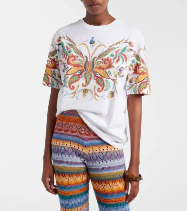 Etro Printed cotton jersey T-shirt | Thumbnail 5 Etro Printed cotton jersey T-shirt | Thumbnail 5