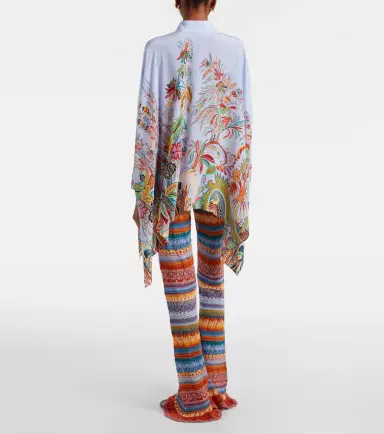 Etro Crochet striped cotton flared pants | Thumbnail 4 Etro Crochet striped cotton flared pants | Thumbnail 4