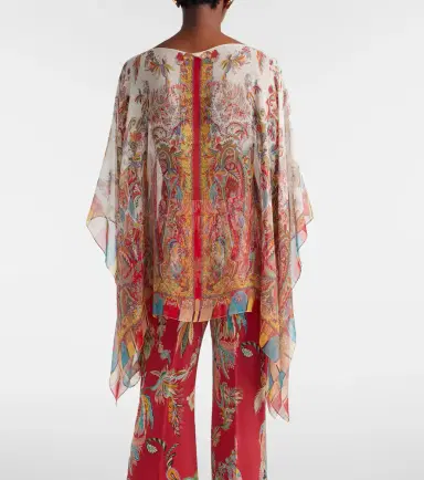 Etro Printed silk cape | Thumbnail 3 Etro Printed silk cape | Thumbnail 3