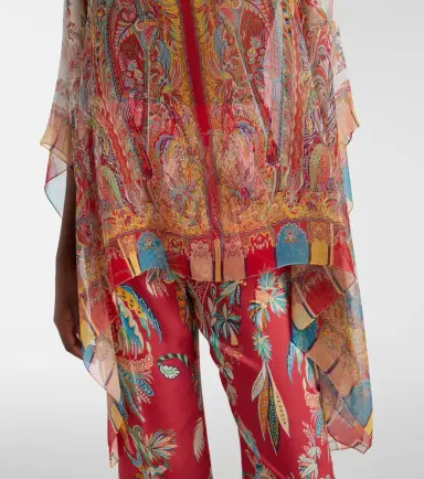 Etro Printed silk cape | Thumbnail 4 Etro Printed silk cape | Thumbnail 4