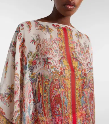 Etro Printed silk cape | Thumbnail 5 Etro Printed silk cape | Thumbnail 5