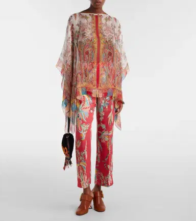 Etro Printed silk cape | Thumbnail 6 Etro Printed silk cape | Thumbnail 6