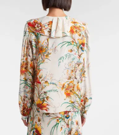 Etro Floral ruffled blouse | Thumbnail 2 Etro Floral ruffled blouse | Thumbnail 2