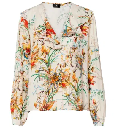 Etro Floral ruffled blouse | Thumbnail 1 Etro Floral ruffled blouse | Thumbnail 1