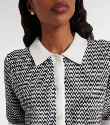 Varley Gaelle chevron cotton cardigan | Thumbnail 5 Varley Gaelle chevron cotton cardigan | Thumbnail 5
