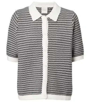 Varley Gaelle chevron cotton cardigan | Thumbnail 1 Varley Gaelle chevron cotton cardigan | Thumbnail 1