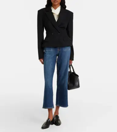 7 For All Mankind Stovepipe cropped straight jeans | Thumbnail 3 7 For All Mankind Stovepipe cropped straight jeans | Thumbnail 3