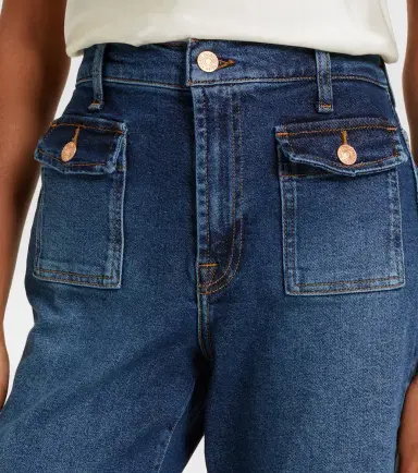 7 For All Mankind Stovepipe cropped straight jeans | Thumbnail 6 7 For All Mankind Stovepipe cropped straight jeans | Thumbnail 6